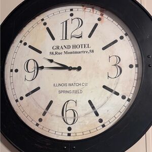 Black and White Wall Clock